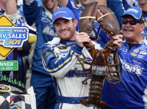 Brian Vickers would like to see a repeat of last year's surprise win at New Hampshire Motor Speedway, which would put him into the Chase for the Sprint Cup.  Photo by Patrick Smith/Getty Images