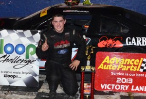 David Garbo, Jr. scored the win Saturday night in the Bobby Isaac Memorial at Hickory Motor Speedway.  Photo by Photos by Sherri Stearns