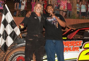 Glenn Morris recorded his third Late Model victory of the season Saturday night at Senoia Raceway.  Photo by Francis Hauke/22fstops.com