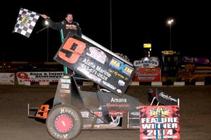 Billy Boyd, Jr. topped the East Bay Sprints field to score the win in the Bob Long Memorial at East Bay Raceway Park Saturday night.  Photo courtesy EBRP Media