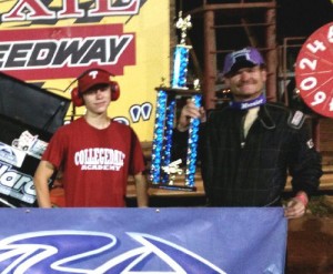 Shawn Nelson scored his first career USCS Mini-Sprint victory at Dixie Speedway Saturday night.  Photo courtesy USCS Media