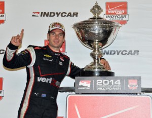 With a ninth place finish in Saturday night's Verizon IndyCar Series season finale, Will Power scored his first career season championship.  Photo by Chris Owens