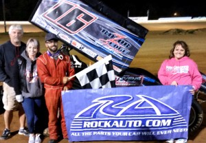 Anthony Nicholson raced to his fifth USCS feature win of the season at Tennessee National Raceway on Saturday night.  Photo courtesy USCS Media