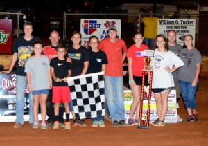 Casey Roberts came away with the Super Late Model victory Saturday night at Hartwell Speedway.  Photo by Heather Rhoades