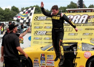 Cody Coughlin scored his first ARCA/CRA Super Series victory Monday afternoon at Winchester Speedway.  Photo courtesy CRA Media