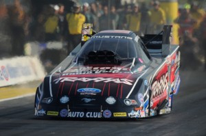 Courtney Force came away from Sunday's NHRA Mello Yello Drag Racing Series race at Gateway Motorsports Park with her second straight Funny Car victory.  Photo courtesy NHRA Media