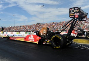 Doug Kalitta topped the speed charts in Top Fuel qualifying on Saturday at Gateway Motorsports Park.  Photo courtesy NHRA Media