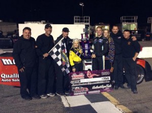 Kyle Benjamin, seen here from an earlier win, picked up the victory in the Southeast Super Truck Series season finale Saturday at Anderson Motor Speedway.  Photo courtesy Kyle Benjamin/Twitter