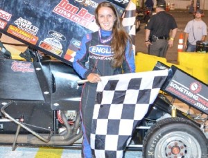 Morgan Turpen raced to the championship in the 2014 USCS “Road to Atlanta” Hoosier Asphalt Series and finished in the runner-up spot for the USCS National championship for 2014.  Photo courtesy USCS Media