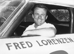 Fred Lorenzen was the staple driver for Holman-Moody in NASCAR in the 1960s. In 1963, Lorenzen became the first NASCAR driver to win over $100,000 in a single season.  Friday night, he'll be enshrined in the NASCAR Hall of Fame as a member of the Class of 2015.  Photo by ISC Archives via Getty Images 