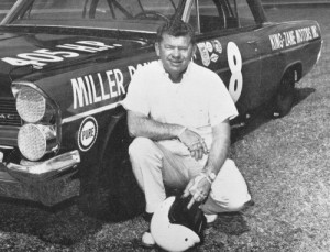 Joe Weatherly began the 1963 season campaigning Pontiacs, until GM cut back their participation in racing. Car owner Bud Moore switched to Mercury products by mid-season.  Photo by ISC Archives via Getty Images