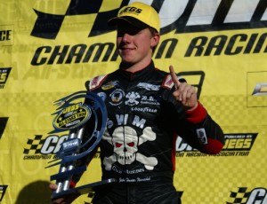 John Hunter Nemechek celebrates in victory lane after winning his second straight SpeedFest 125 Pro Late Model victory at Watermelon Capital Speedway Sunday.  Photo by Terry Spackman