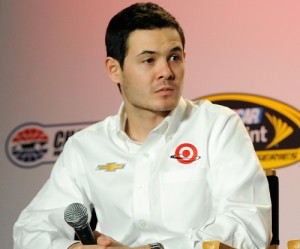 Kyle Larson looks on during Thursday's NASCAR Sprint Cup Media Tour at the Charlotte Convention Center in Charlotte.  Photo by Jared C. Tilton/NASCAR via Getty Images