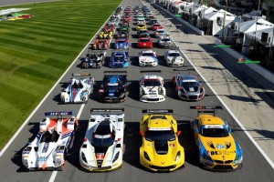 A total of 53 cars from 10 different automotive manufacturers will take the green flag in the 53rd Rolex 24 At Daytona on Jan. 24-25 at Daytona International Speedway. Photo by LAT Photo USA for IMSA