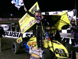 Brad Sweet capped off the World of Outlaws Sprint Car portion of the DIRTcar Nationals at Volusia Speedway Park with a win on Sunday night.  Photo courtesy WoO Sprint Media