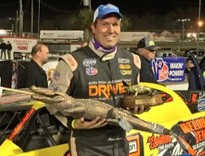 Georgia's Shane Clanton made history Saturday night, as he became the first driver history to win four of the five Late Model features at the annual Dirtcar Nationals at Volusia Speedway Park.  Photo courtesy WoO LMS Media