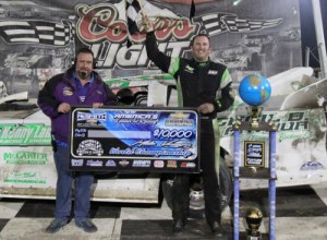 Walker Arthur scored the win in last year's Chevrolet Performance World Championship Race for the NeSmith Chevrolet Dirt Late Model Series at Bubba Raceway Park. Photo: PhotosByTrace.com
