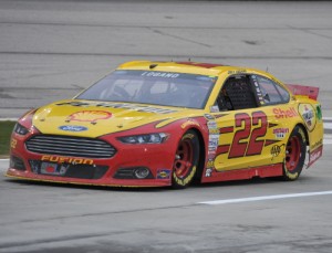 Joey Logano led 83 of the first 84 laps of Sunday's race.  Photo by David Weikel