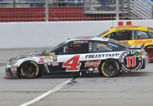 Kevin Harvick looked unbeatable for much of the day, as he led the most laps in the event.  Photo by David Weikel