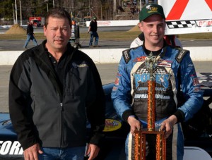 Joey Polewarczyk, Jr. drove to the victory in the ACT Late Model feature.  Photo by Norm Marx