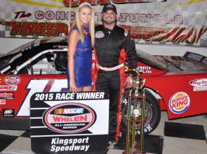 Kres VanDyke scored his second Late Model Stock victory of the season Thursday night at Kingsport Speedway.  Photo courtesy Kingsport Speedway Media