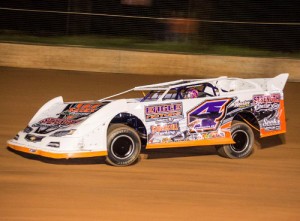 Michael Arnold raced to his fourth NeSmith Chevrolet Weekly Racing Series win of the season on Friday night at Hattiesburg Speedway, adding to his lead in the series points standings.  Photo courtesy Yellowcautionflag.com