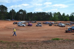 A look at the Banks County Speedway as it sits today, from atop the fourth turn.  Photo by Brandon Reed