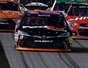 After winning last week's Sprint All-Star Race, Denny Hamlin looks to double up with a win in Sunday's Coca-Cola 600 at Charlotte Motor Speedway.  Photo by Nick Laham/NASCAR via Getty Images