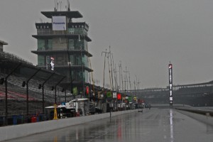 Rain washed out qualifying for the Indianapolis 500 Saturday at the Indianapolis Motor Speedway.   Photo by Leigh Spargur