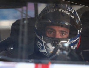 Jimmie Johnson sits in his car prior to practice for the NASCAR Sprint Cup Series Coca-Cola 600 at Charlotte Motor Speedway on Thursday. Photo by Streeter Lecka/Getty Images
