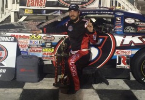 Lee Pulliam scored the NASCAR Late Model Stock feature Saturday night at South Boston Speedway. Photo courtesy SBS Media