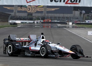 Will Power drove to the pole for Saturday's Grand Prix of Indianapolis on the road course at the Indianapolis Motor Speedway.  Photo by Walter Kuhn