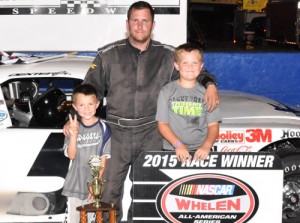 Dexter Canipe, Jr. scored his second Late Model victory of the season Saturday night at Hickory Motor Speedway.  Photo by Sherri Stearns