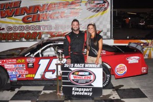 Kres VanDyke recorded his fourth Late Model Stock Car victory of the season Friday night at Kingsport Speedway.  Photo courtesy Kingsport Speedway Media