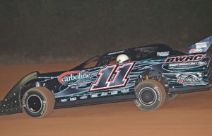 Mark Clifton captured his first NeSmith Chevrolet Weekly Racing Series win of the season on Saturday night at Flomaton Speedway in Flomaton, AL.  Photo courtesy NeSmith Media