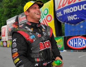 Matt Hagan topped the Funny Car field for his first Bristol Dragway victory Sunday in the NHRA Thunder Valley Nationals.  Photo courtesy NHRA Media