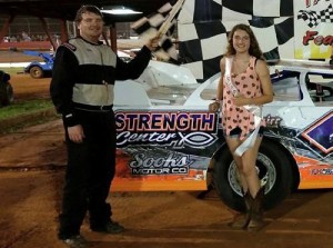 Michael Arnold, seen here from an earlier win, clinched the 2015 NeSmith Chevrolet Weekly Racing Series National championship Saturday night.  Photo courtesy Talladega Short Track
