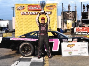 Quin Houff scored the CARS Racing Tour Super Late Model victory Friday at Tri-County Motor Speedway.  Photo by Sherri Stearns