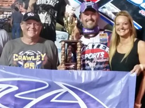 Tim Crawley scored his second USCS Sprint Car Series win of the season Saturday night at Greenville Speedway.  Photo courtesy USCS Media
