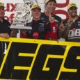 John Hunter Nemechek took the lead from Grant Quinlan on lap 55 and then held off a late charge from Jake Crum to score his first career victory in the […]