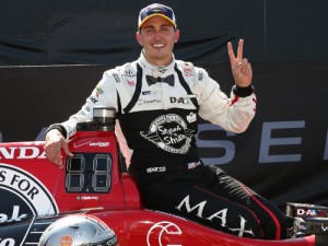 Graham Rahal scored the win in Sunday's Honda Indy 200 at Mid-Ohio for the Verizon IndyCar Series.  Photo by Chris Jones