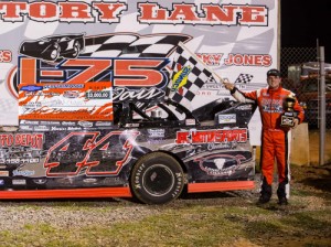 John Ownbey drove to victory Friday night in the first visit for the Chevrolet Performance Super Late Model Series to I-75 Raceway.  Photo by Scott Miller
