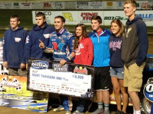Josh Richards scored his third victory in the last four World of Outlaws Late Model Series races Friday night at Atomic Speedway. Photo courtesy Josh Richards Racing