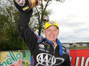 Robert Hight beat out Tommy Johnson, Jr. to score the Funny Car victory in Sunday's Lucas Oil NHRA Nationals at Brainerd International Raceway.  Photo courtesy NHRA Media
