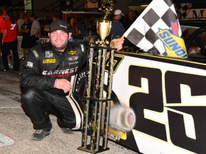 Bubba Pollard scored his third Southern Super Series victory of the season with a win in the series finale Saturday night at 5 Flags Speedway. Photo by Fastrax Photos/Tom Wilsey/Loxley, AL