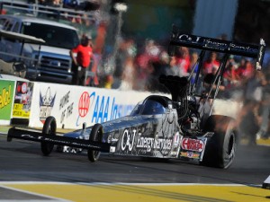 Larry Dixon led Friday's Top Fuel Qualifying for the NHRA Midwest Nationals at Gateway Motorsports Park.  Photo courtesy NHRA Media