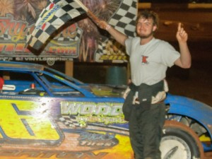 Austin Horton led wire-to-wire to score the Limited Late Model victory at Senoia Raceway on Saturday night.  Photo by Francis Hauke/22fstops.com