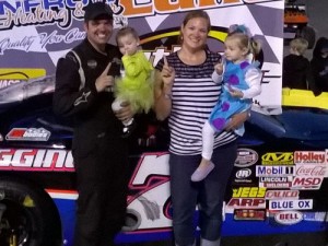 Bradley McCaskill led all but one lap en route to the Limited Late Model victory in Saturday night's "Haloween Spooktacular" at Southern National Motorsports Park.  Photo courtesy SNMP Media