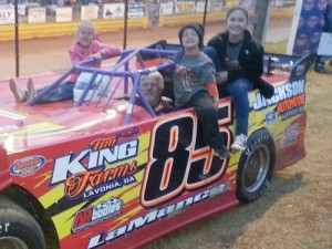 Steve "Hot Rod" LaMance scored the win the FASTRAK Late Model season finale portion of the Georgia State Championships Sunday at Lavonia Speedway. Photo courtesy FASTRAK Media
