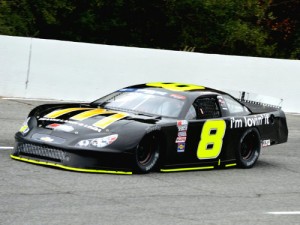 John Hunter Nemechek scored the win in Saturday night's Pro Late Model Snowflake 100 at 5 Flags Speedway. Photo by Eddie Richie/Turn One Photos/Loxley, AL